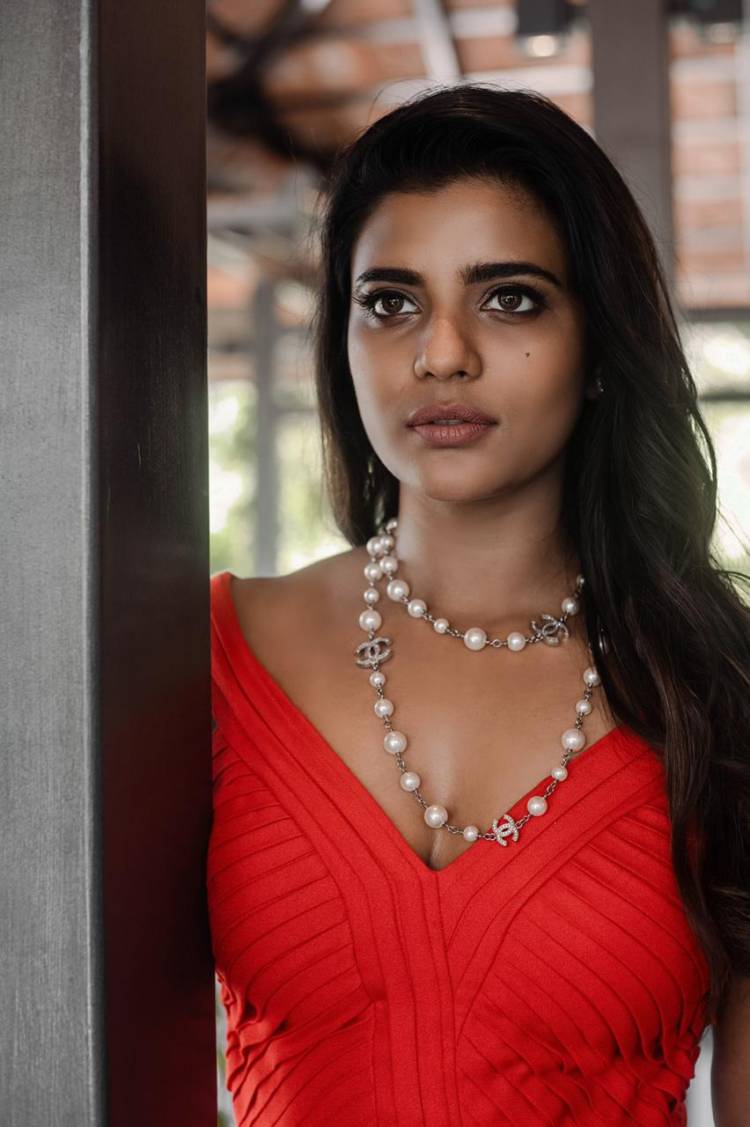 Ravishing in red! #AishwaryaRajesh looks stunning in these pictures from her latest photoshoot!  