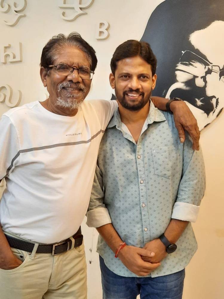 Ace Director @offBharathiraja sir watched the movie #KasadaTabara yesterday and heaped praised the team with loaded emotions...