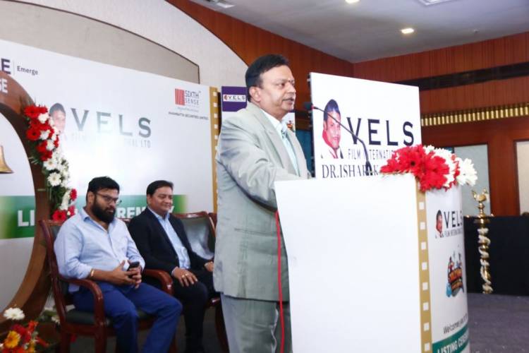 Shares of the Vels Film International Limited  listed in the National Stock Exchange