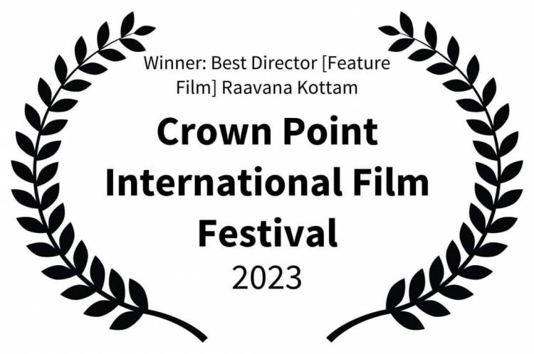 Raavana Kottam director Vikram Sugumaran received the 'Best Director' award at the 'Crown Point International Film Festival' in Chicago,  USA.