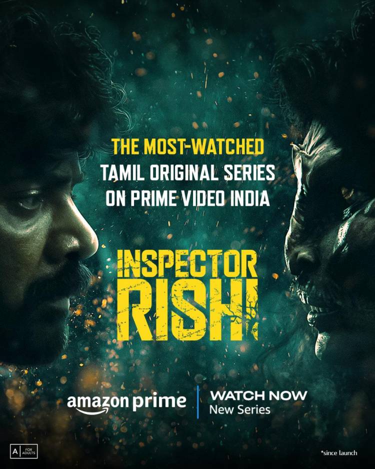Inspector Rishi becomes the Most-Watched Tamil Original Series on Prime Video India