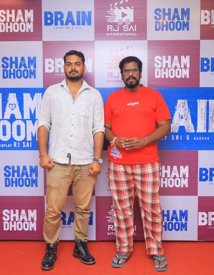 Canada-based Tamil celebrity RJ Sai to produce 2 Tamil films simultaneously; RJ Sai announces two films - 'Brain' directed by Vijay Sri G and 'Sham Dhoom' directed by Navin Kumar