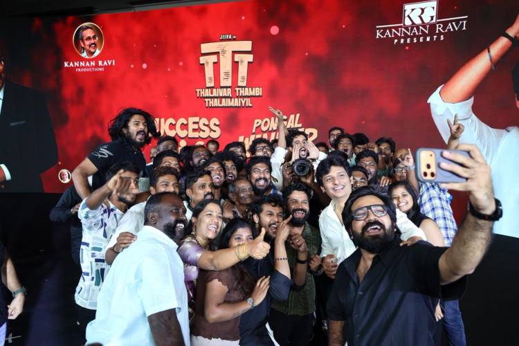 தயாரிப்பாளர் கண்ணன் ரவி தயாரிப்பில் ஜீவா நடித்த 'தலைவர் தம்பி தலைமையில்' படத்தின் வெற்றி விழா