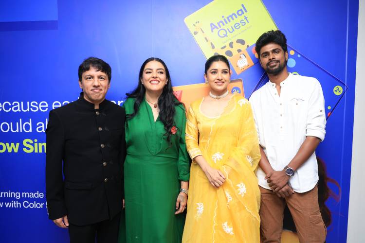 Actress Vani Bhojan and Micset Sriram inaugurated Kiki & Koko movie producer's experiential learning store "Color pencil" in Chennai!