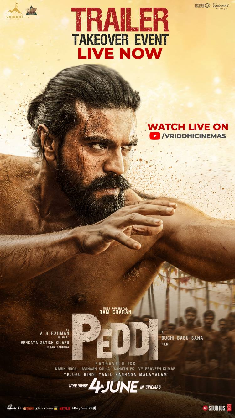  ராம் சரணின் “பெத்தி” பட அதிரடி டிரெய்லர் வெளியானது