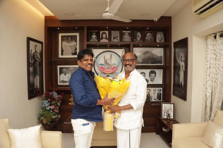 *சூப்பர் ஸ்டார் ரஜினிகாந்திடம் பிறந்தநாள் வாழ்த்துப் பெற்ற ரெட் ஜெயன்ட் மூவிஸ் இணைத் தயாரிப்பாளர் M. செண்பகமூர்த்தி