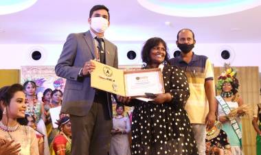 பழம் காய்கறிகளை கொண்டு நடந்த ஒப்பனை போட்டி "இந்தியா புக் ஆப் ரெக்கார்ட்ஸ்" இல் இடம் பிடித்தது..!