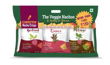 Kickstart your New Year with healthy and colorful Veggie Nacho Crisps from Cornitos