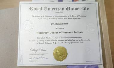 நடிகர் பாலாவுக்கு கவுரவ டாக்டர் பட்டம்