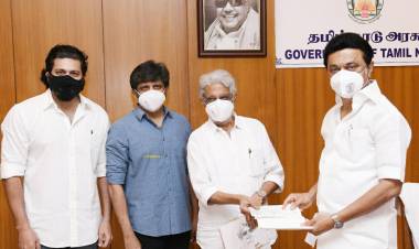 Producer -Editor Mohan , Director @jayam_mohanraja & Actor @actor_jayamravi had donated 10 Lakhs for #CoronaReliefFund