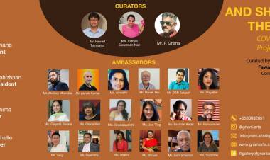 கோவிட் 19 சிகிச்சைக்கு நிதி திரட்ட ஆன்லைன் ஓவிய கண்காட்சி!