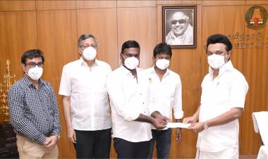  முதலமைச்சர் திரு. மு.க.ஸ்டாலின் லைகா புரோடக்சன்ஸ் திரு.சுபாஸ்கரன் பொது நிவாரண நிதிக்கு 2 கோடி வழங்கினார்கள்.