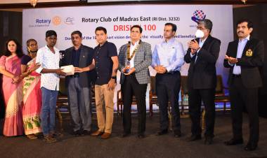 Rotary Club of Madras East presents Drishti 100 to mark the distribution of smart vision devices to 100 Visually Impaired Beneficiaries on Feb 25th 2022