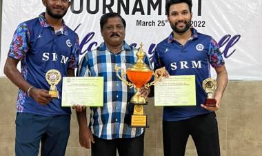 The National level Inter Collegiate Badminton Doubles Men tournament held at Central Law College Salem,