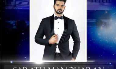 Mr.Sarath Manoharan from Tamilnadu selected to represent India to participate in 4th edition of Mr.National Universe Competition to be held in Thailand.