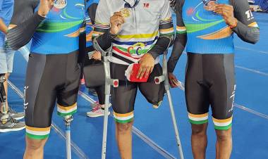 Indian Para cyclists create history at the 10th Asian Track Paracycling Championship, by bagging three medals!