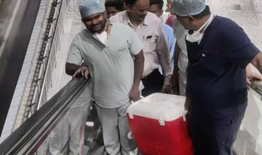 Apollo Hospitals transports cadaver heart of brain-dead patient from Nagole to Jubilee Hills through a green corridor created by Metro rail!