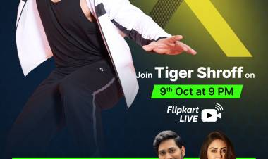 Meet Tiger Shroff LIVE on the Flipkart App, at 9PM on 9th October