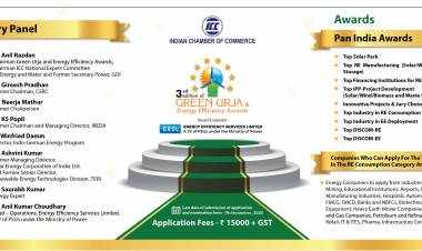 ICC’s Green Urja and Energy Efficiency Awards 2022 is all set for its third edition
