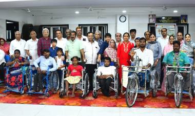Adinath Jain Trust empowers 600 differently abled and underprivileged people with free prosthetic aids worth Rs. 20 Lakhs, distributed by the Hon'ble Minister of Hindu Religious and Charitable Endowments Department Shri P.K. Sekar Babu