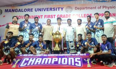 Our SRM IST Ball Badminton (Men) team  Won the GOLD MEDAL  in theAll India Inter University  Ball Badminton Men Championship conducted by  Mangalore University, Mangalore from 14th to 17th January 2023.