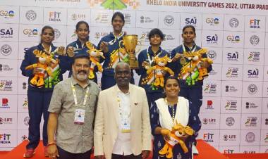 Our SRM Institute of Science and Technology Table Tennis (Women) Team Won Gold Medal 