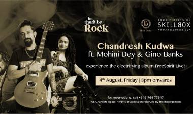 BLACK ORCHID presents ‘Free Spirit’ ft. Chandresh Kudwa, Mohini Dey & Gino Banks on Friday, 4th of August at RA Puram, Chennai