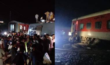 பீகாரில் எக்ஸ்பிரஸ் ரயில் 6 பெட்டிகள் தடம் புரண்டு விபத்து .. 4 பேர் பலி; 60க்கும் மேற்பட்டோர் காயம்; செல்போன் லைட் அடித்து உதவிய பயணிகள்