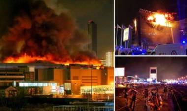 ரஷ்யா இசை கச்சேரியில் துப்பாக்கிச்சூடு: 133 பேர் பலி.!