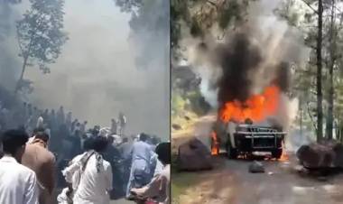 விலை உயர்வை கண்டித்து பாக்., ஆக்கிரமிப்பு காஷ்மீரில் அரசுக்கு எதிராக 4வது நாளாக தொடரும் போராட்டம்..!!