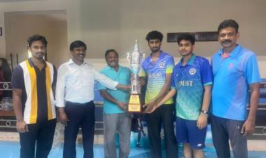 SRM IST Badminton (M) Players Clinch Gold for the 6th Consecutive Time in the 11th LICET Troph