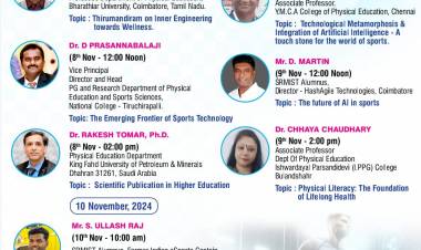 2nd International Conference on “INNOVATIONS IN PHYSICAL EDUCATION, SPORTS and YOGIC SCIENCES WITH LEADING EDGE TECHNOLOGIES”