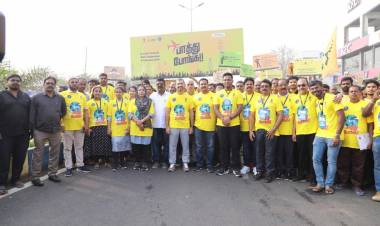 இந்திய வெளிவிவகார அமைச்சகத்தின் செயல்படும், புலம் பெயர்ந்தோர் பாதுகாப்பு அமைப்பின் (PoE) தமிழ்நாடு பிரிவு, நடத்தும் விழிப்புணர்வு நடை இன்று( பிப்.8) காலை 7.30 மணிக்கு சென்னை எலியட்ஸ் கடற்கரையில் நடைபெற்றது.