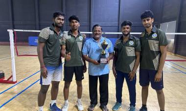 Our SRM IST badminton player won gold in the RIVIERA 2025 tournament held at VIT, Vellore, from 11th to 12th February 2025.