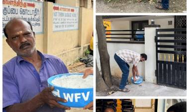 LC Chennai Pattinam today (5-7-2025) distributed water bowls for thirsty animals and birds in and around Pammal area.