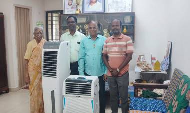 Today we did a service project of donating two air coolers, costing approximately Rs.19,000/- to an approx 100 yrs old Orphanage , Avvai Home at Adyar. 