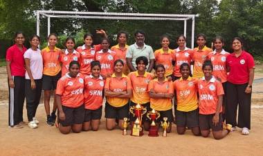 SRMIST Hockey Women’s Team Won Gold in the South India Level (5 -A Side) Hockey Women’s Tournament