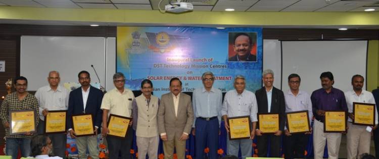 Union Minister Dr. Harsh Vardhan launches three DST Technology Mission Centres at IIT Madras