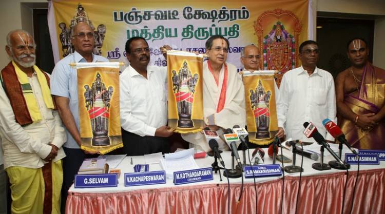 TTD Donates Seven-and-half feet Sri Venkatachalapathi Stone Idol To Panchavatee