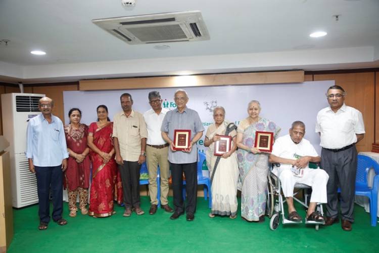 Fortis Malar Hospital in collaboration with Senior Citizens Group honours renowned legends of Tamil Nadu