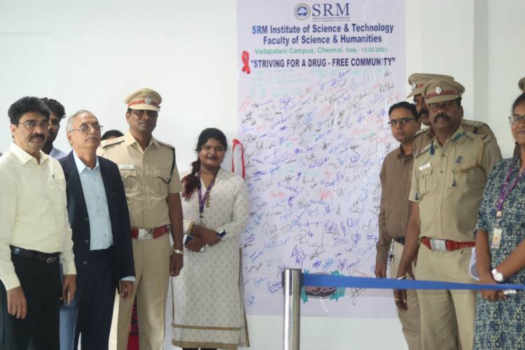 SRM IST - Faculty of Science and Humanities, Chennai have organized an awareness program on Anti-Narcotics