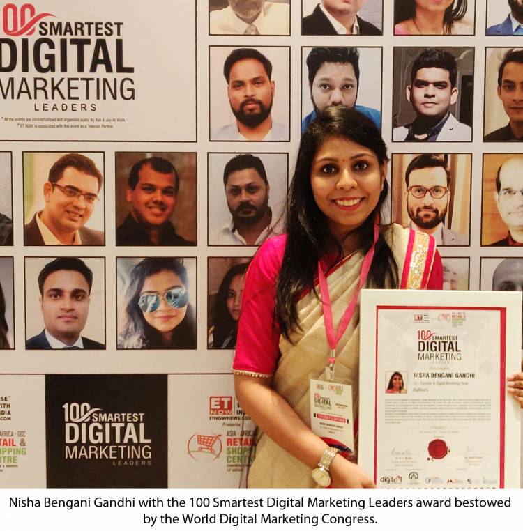 Hyderabad's Nisha recognized among the 'World’s 100 Smartest Digital Marketing Leaders' by World Digital Marketing Congress!