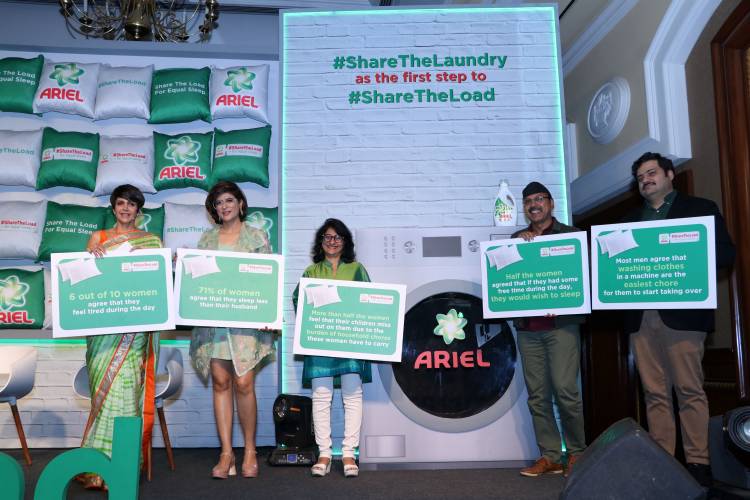 Ariel urges men to share the laundry,because 71% women sleep less due to household work