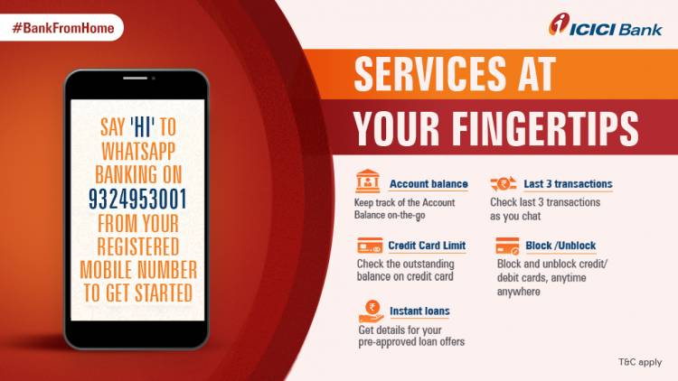 ICICI Bank launches banking services on WhatsApp 