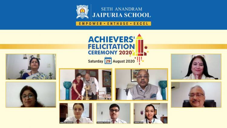 Felicitation Ceremony for High Achievers by Seth Anandram Jaipuria School