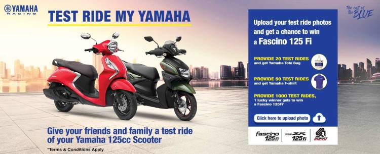 Yamaha announces a unique “Test Ride My Yamaha” campaign for its customers