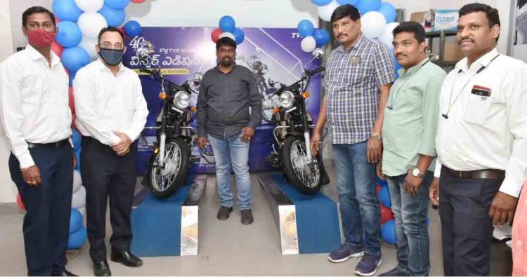 OM Sri Sai Srinivasa TVS, launches the rider & pocket friendly‘TVS XL 100 Winner Edition’ at Kompally!