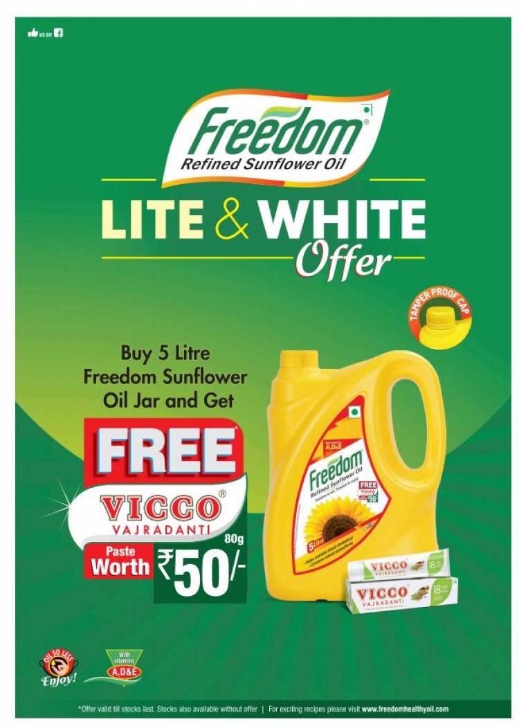 Freedom Refined Sunflower Oil announces Lite & White Offer