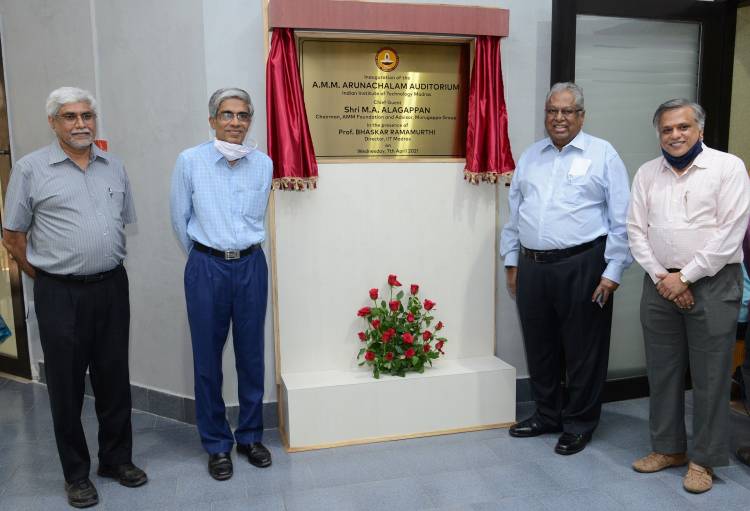 Endowment Created at IIT Madras in memory of Murugappa Group Patriarch Late Shri. A.M.M. Arunachalam