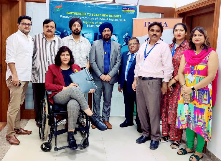 Indian Bank associates with PCI as one of the Banking Partners of Paralympic Games, Tokyo 2020